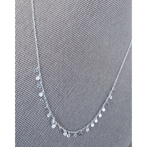 Silver Disc Charm Necklace - Picture 3 of 5